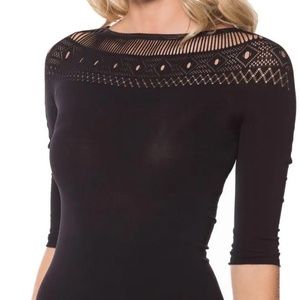 Blackmilk Black Cleopatra Bodysuit OS